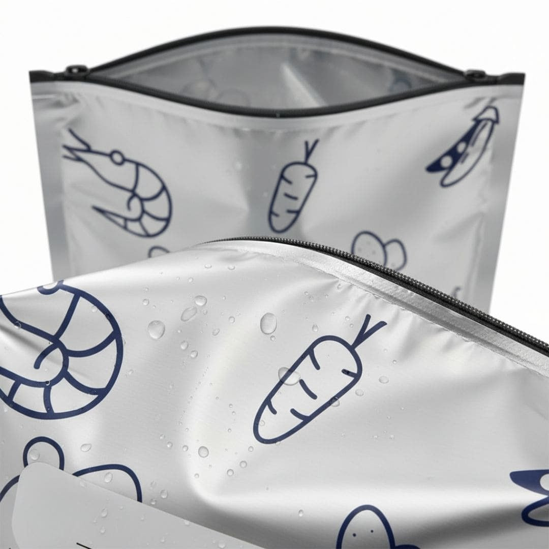 Sacs de Conservation Alimentaire Réutilisables en Aluminium